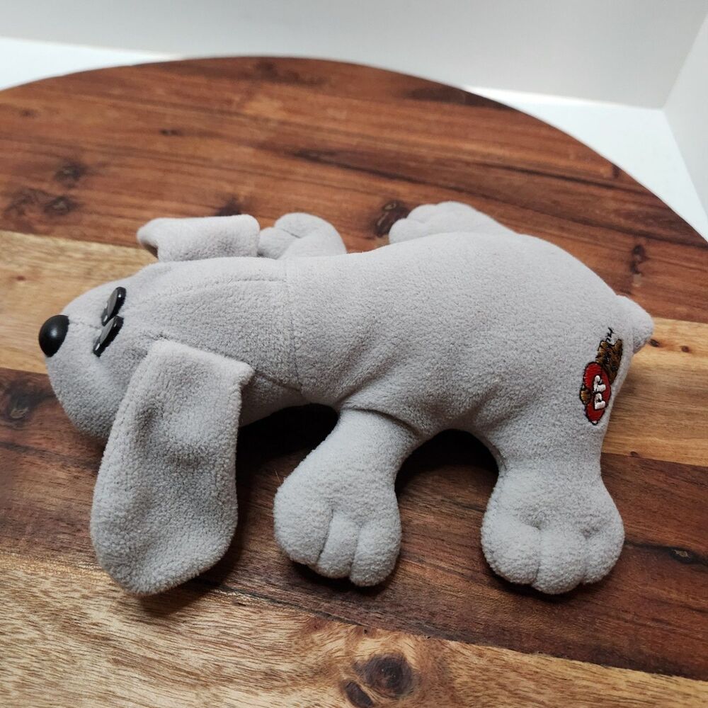 Tonka Pound Puppies 1985 Grey Plush Dog Made in Korea
